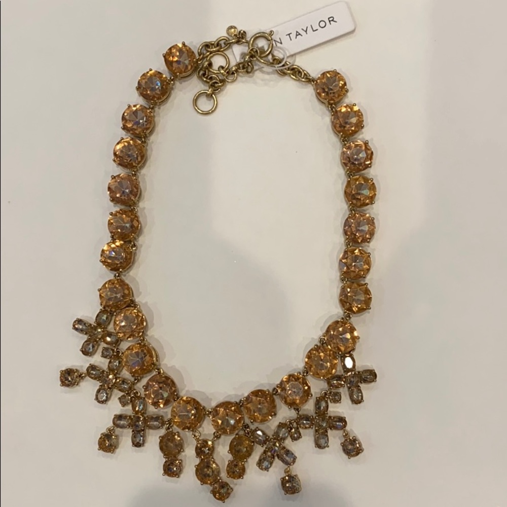 Ann Taylor Gold/Beaded Necklaces